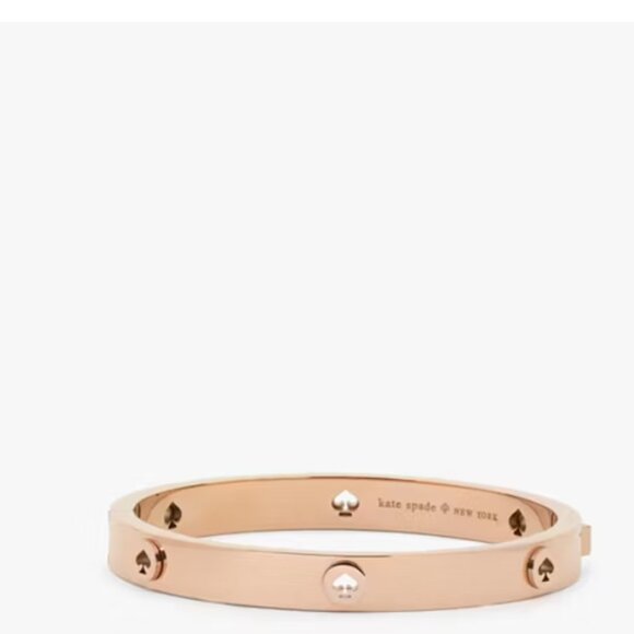 Kate Spade Spot the Spade Studded Hinge Bangle Bracelet NWT - Picture 2 of 2